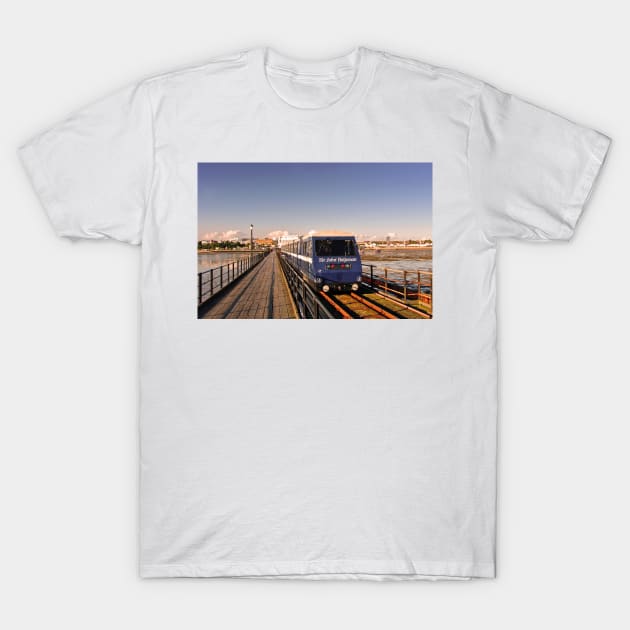 Southend on Sea Pier and Train Essex T-Shirt by AndyEvansPhotos